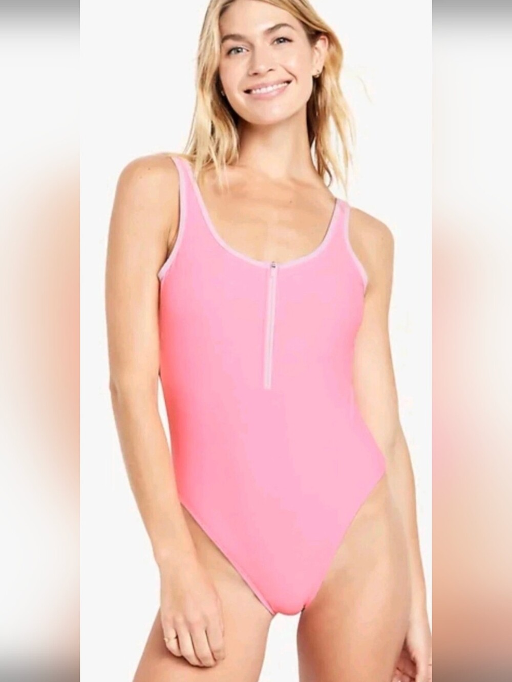 Old Navy Neon Pink One Piece Swimsuit
